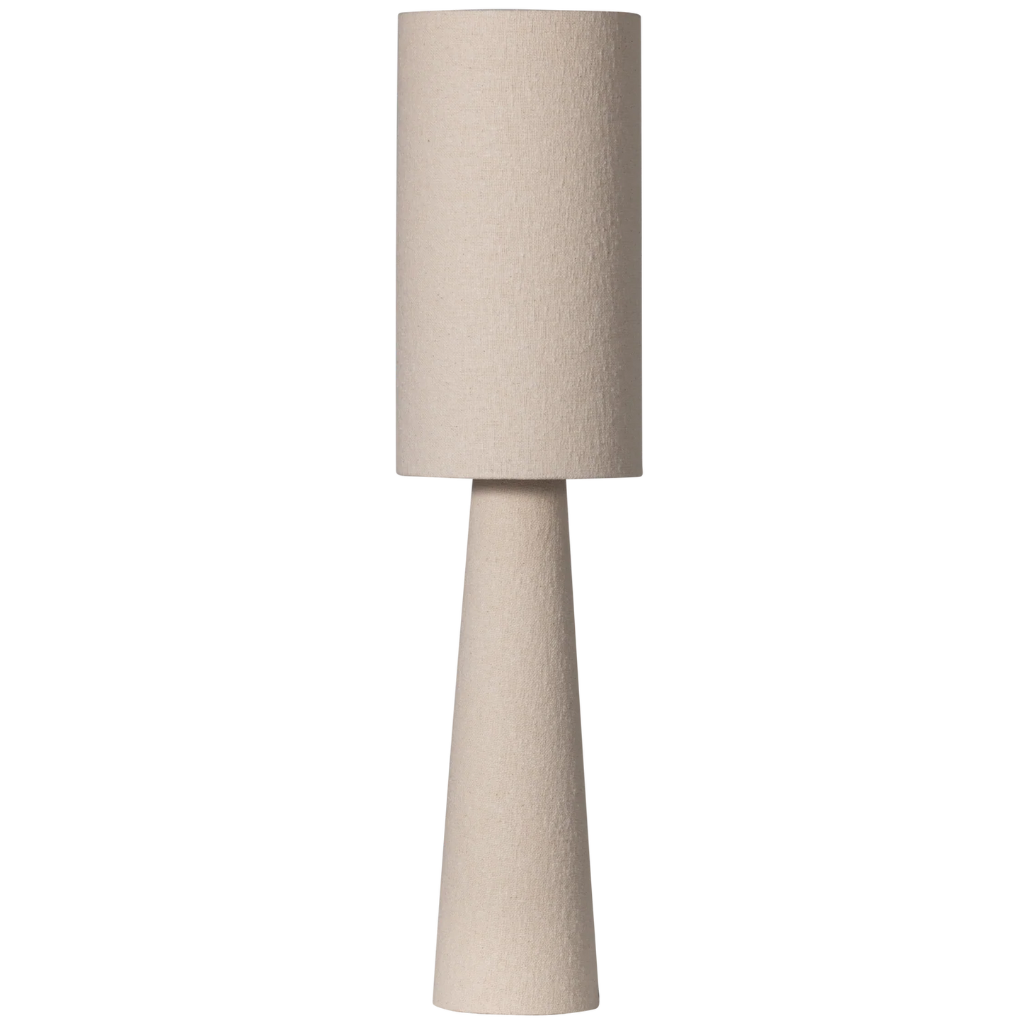 Loft vloerlamp metaal/bouclé naturel 130xø30 cm
