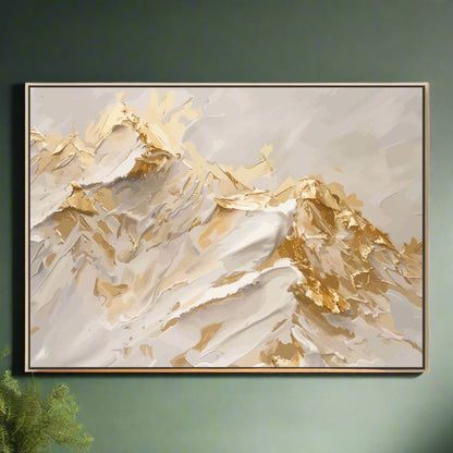 Abstract Mountains Sunrise Canvas Art