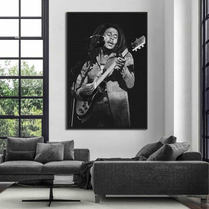 Bob Marley Glas & Canvas