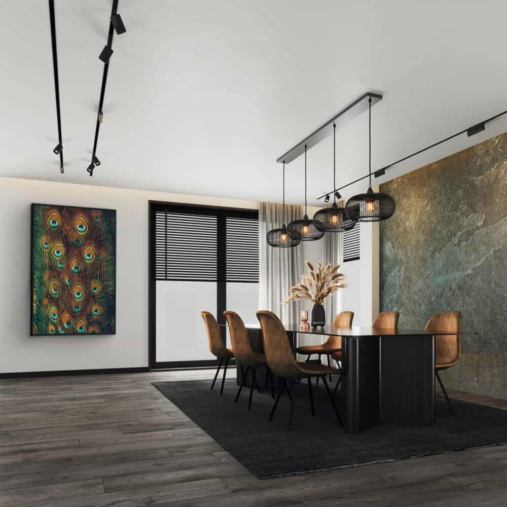 Pauwenveren Glas & Canvas