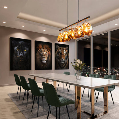 Bundel: “Big Cats” (3x) – Glas & Canvas