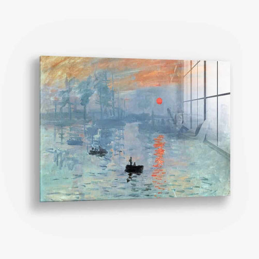 Claude Monet Glas & Canvas