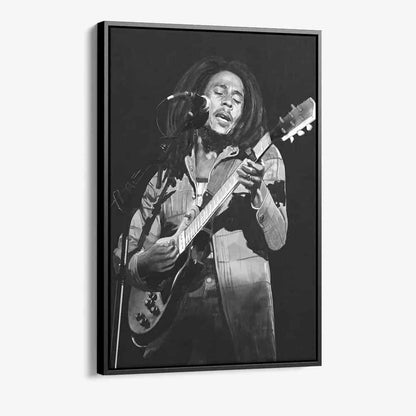 Bob Marley Glas & Canvas