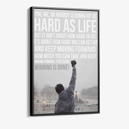 Rocky Balboa Glas & Canvas