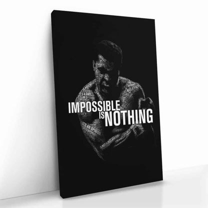 Impossible is Nothing - Glas & Canvas
