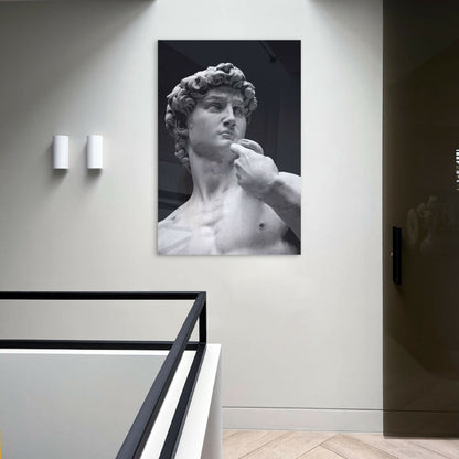 David of Michelangelo Glas & Canvas