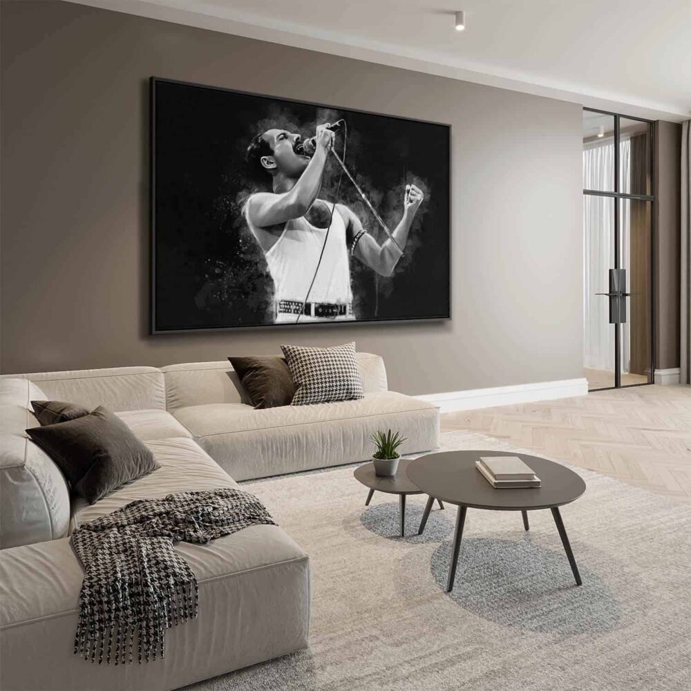 “Freddie Mercury” Glas & Canvas