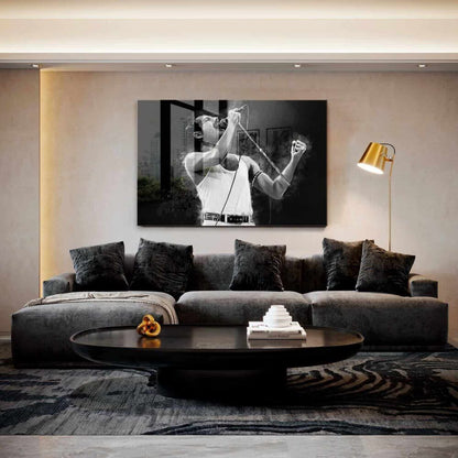 “Freddie Mercury” Glas & Canvas
