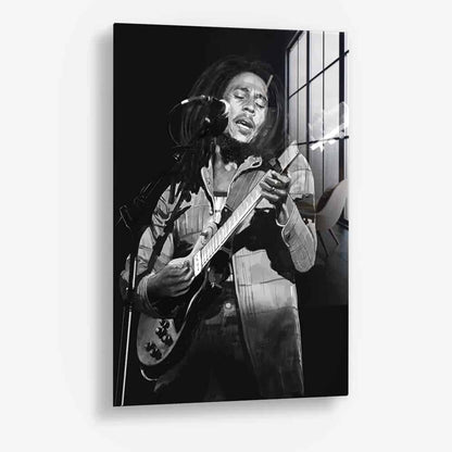 Bob Marley Glas & Canvas