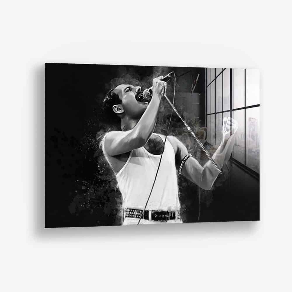 “Freddie Mercury” Glas & Canvas