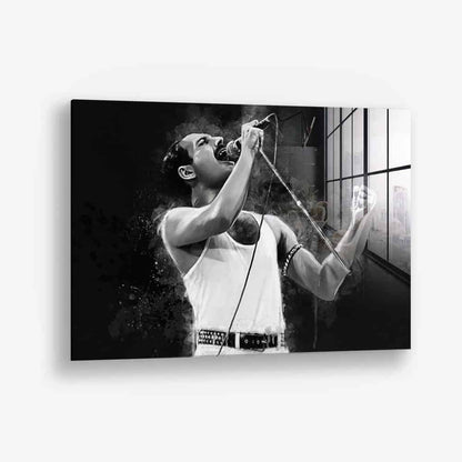 “Freddie Mercury” Glas & Canvas