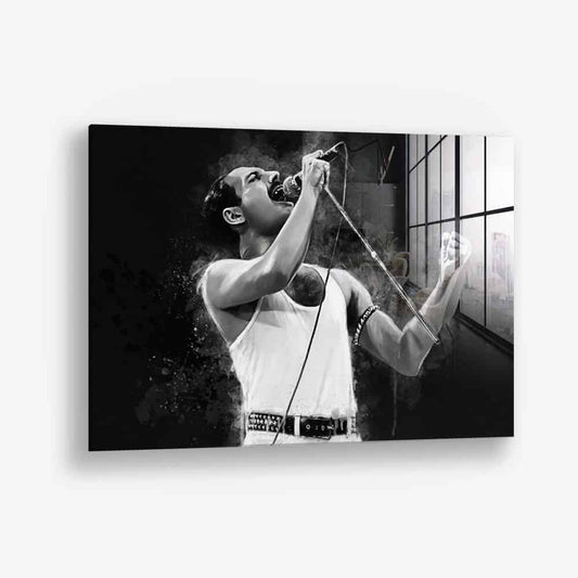“Freddie Mercury” Glas & Canvas