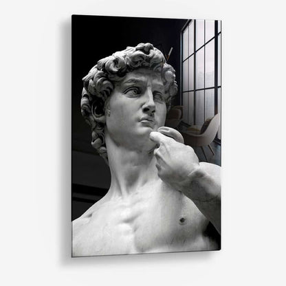 David of Michelangelo Glas & Canvas