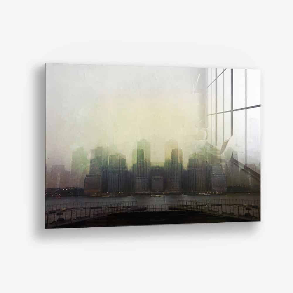 Delusional City Glas & Canvas