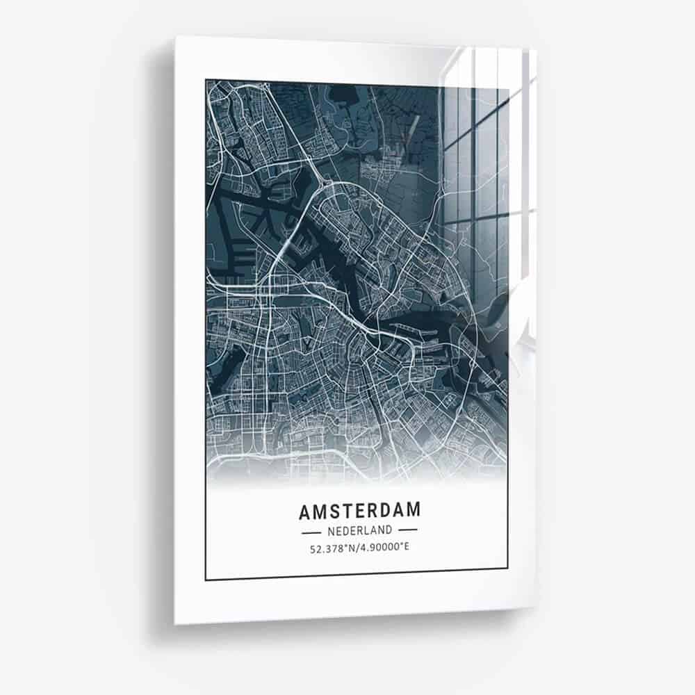 Amsterdam Donker Glas & Canvas