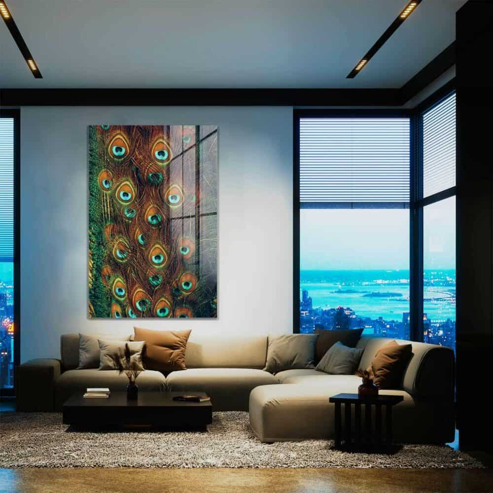 Pauwenveren Glas & Canvas