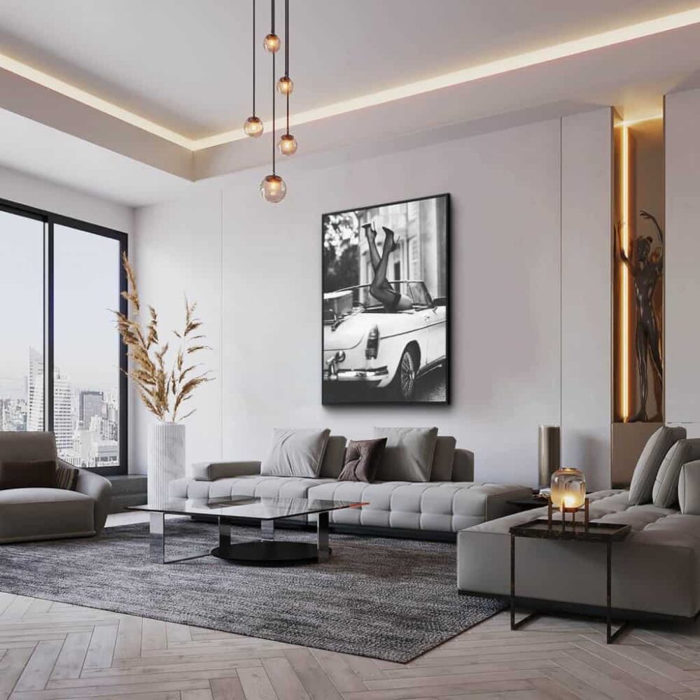 High Heels Classic Glas & Canvas