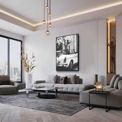 High Heels Classic Glas & Canvas