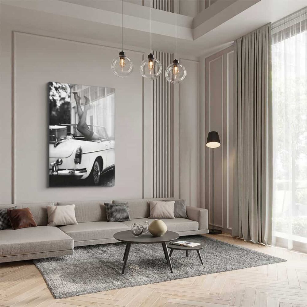 High Heels Classic Glas & Canvas