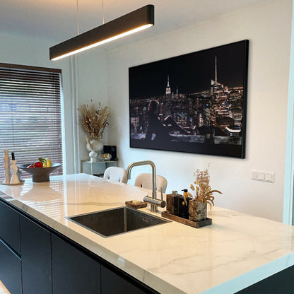 Manhattan Lady Glas & Canvas