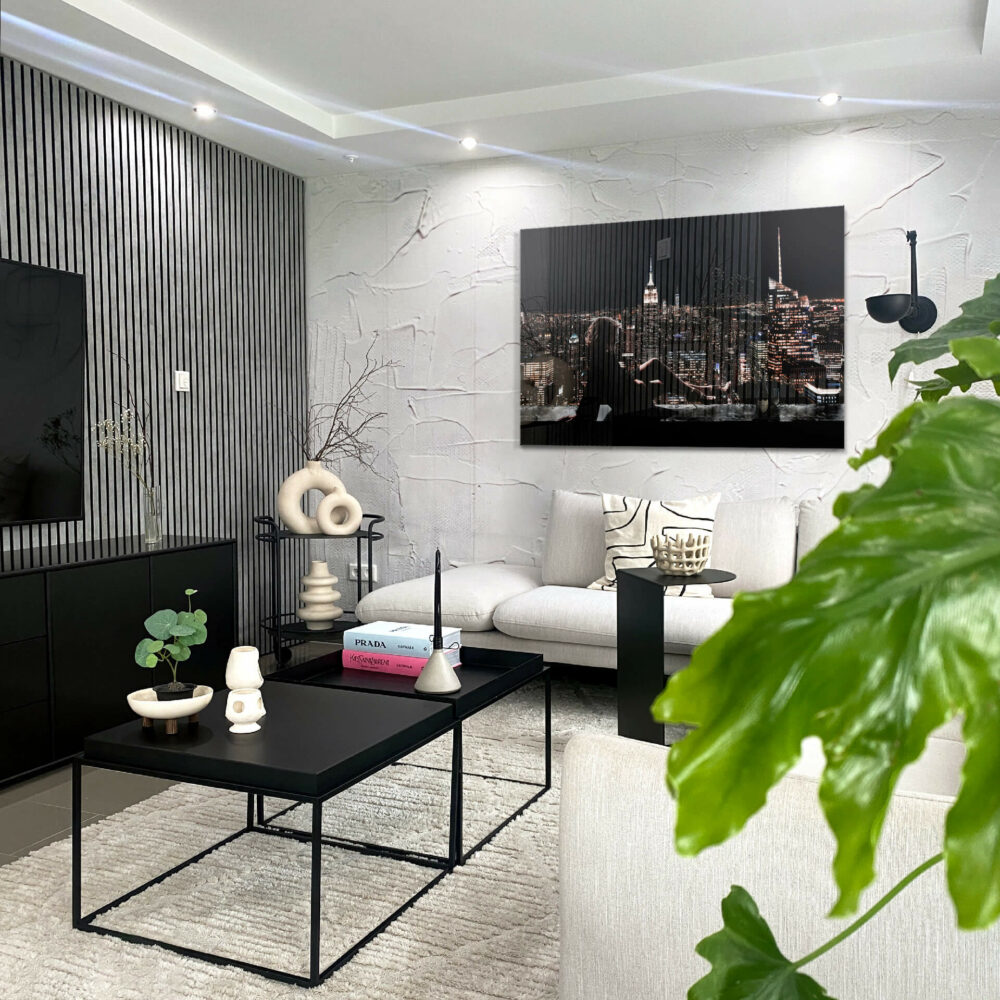 Manhattan Lady Glas & Canvas