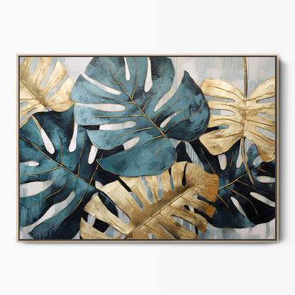 Monstera Palmen Canvas Kunst