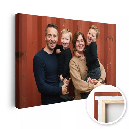 Eigen foto op canvas