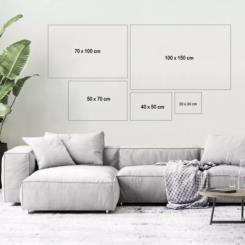 Eigen foto aan de muur