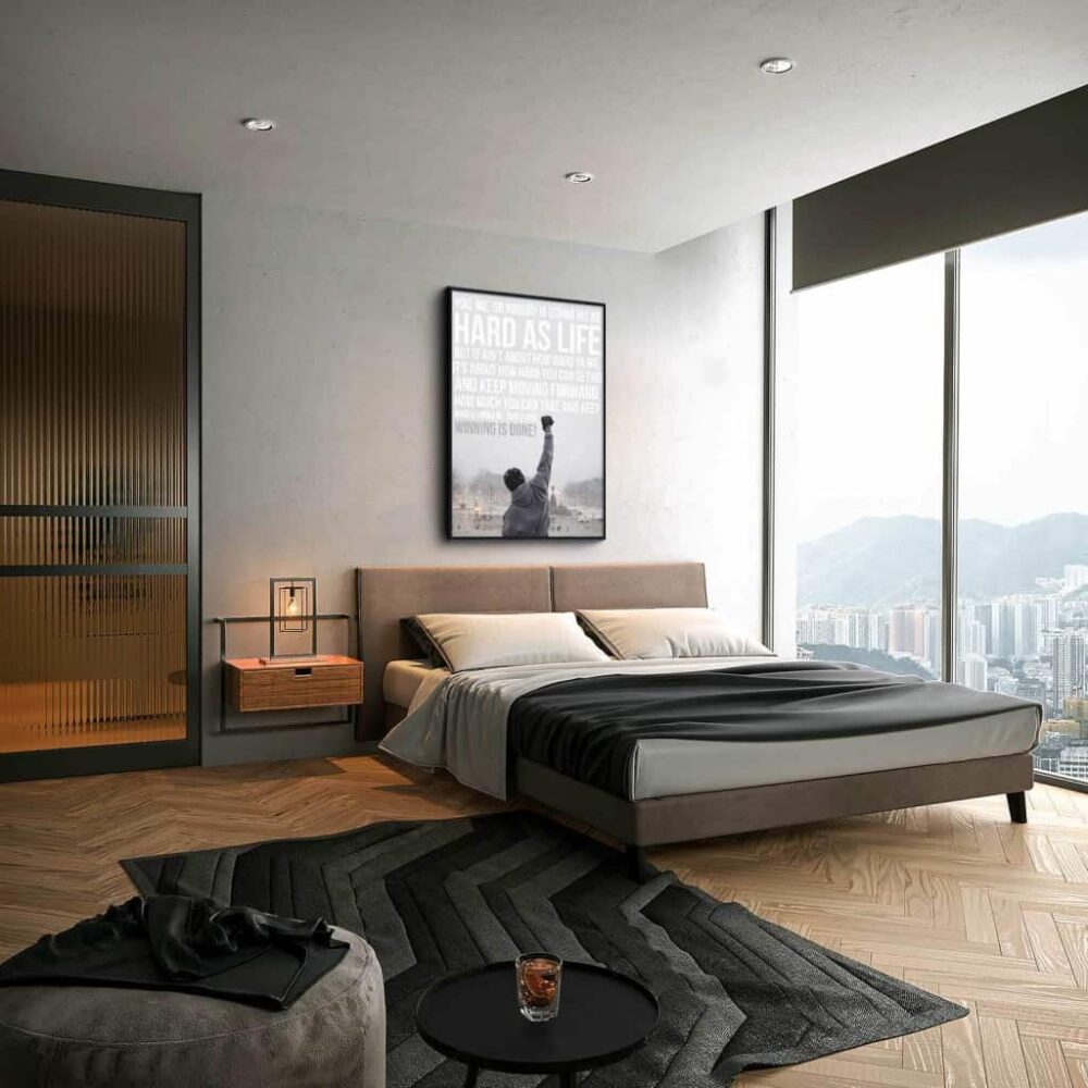 Rocky Balboa Glas & Canvas