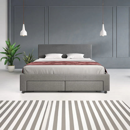 Suente Tweepersoonsbed met 4 lades