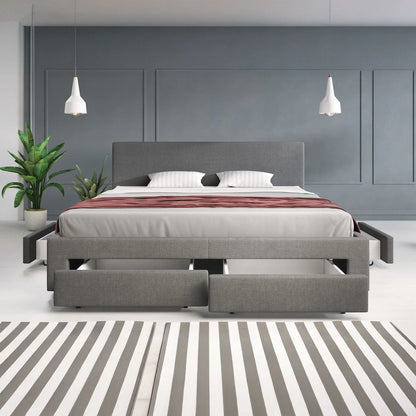 Suente Tweepersoonsbed met 4 lades