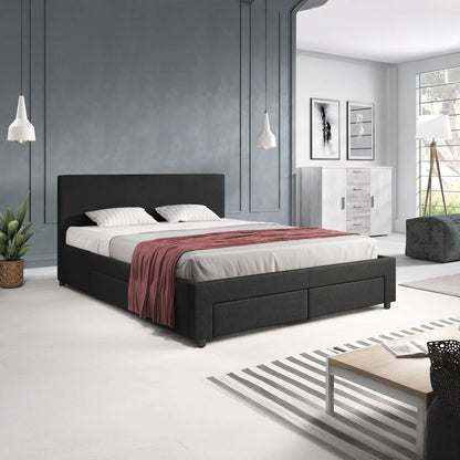 Suente Tweepersoonsbed met 4 lades