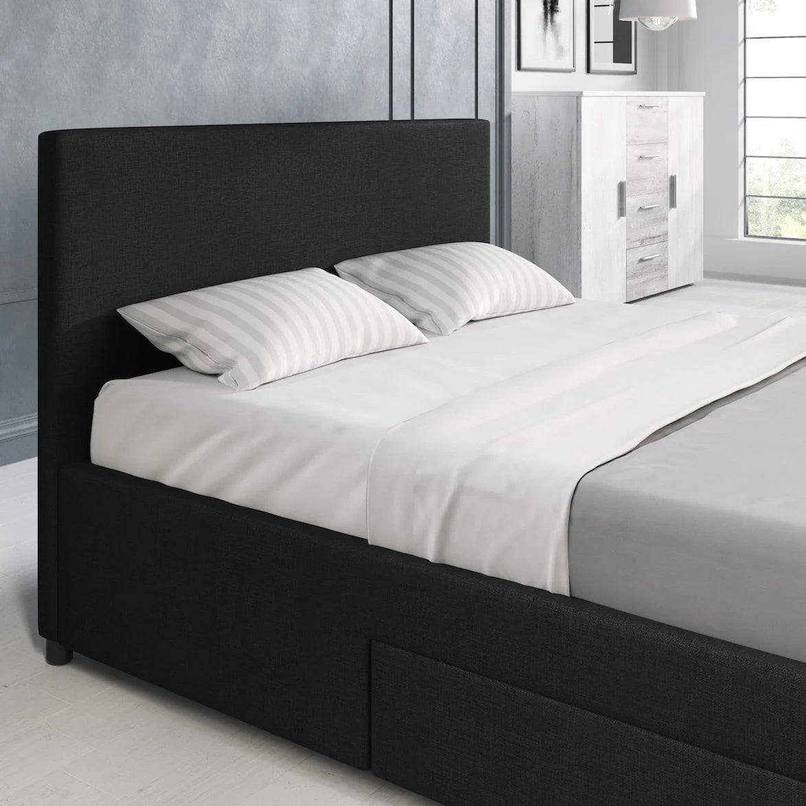 Suente Tweepersoonsbed met 4 lades