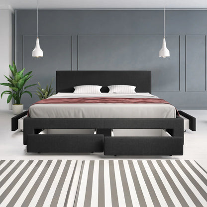 Suente Tweepersoonsbed met 4 lades