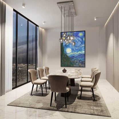 De Sterrennacht Glas & Canvas