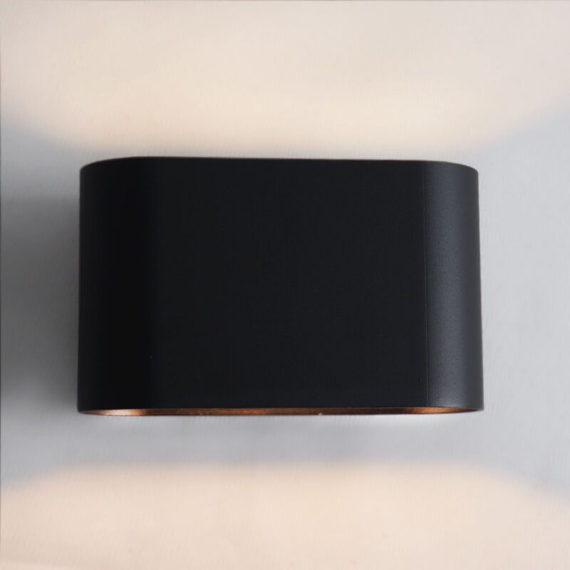 Moderne Rodigo wandlamp, zwart