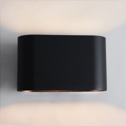 Moderne Rodigo wandlamp, zwart