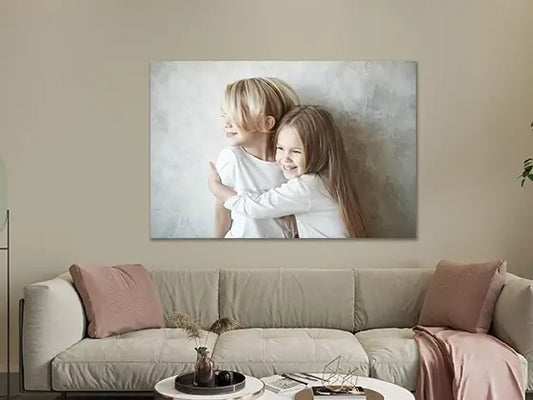 Eigen foto op aluminium