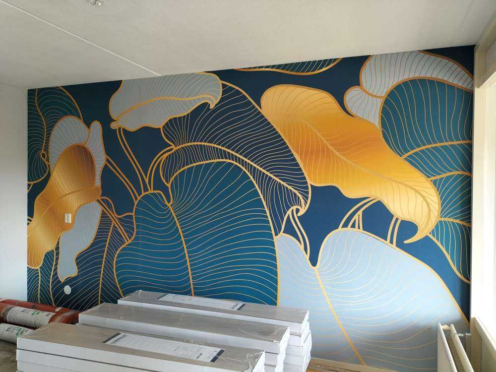 Fotobehang - Luxe gouden Art Deco