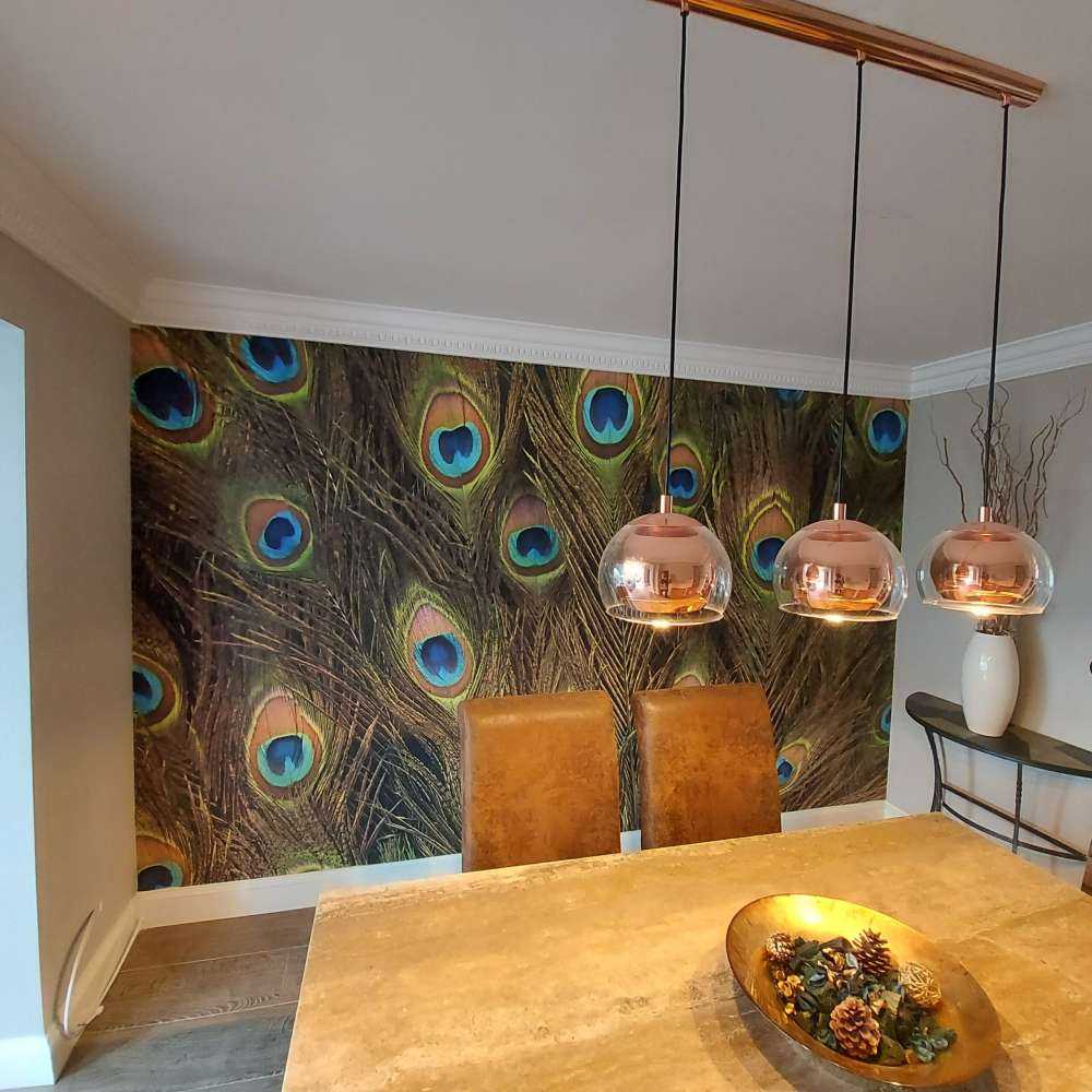 Fotobehang - Pauwenveren