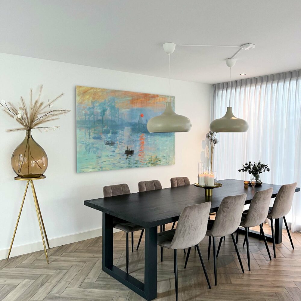 Claude Monet Glas & Canvas