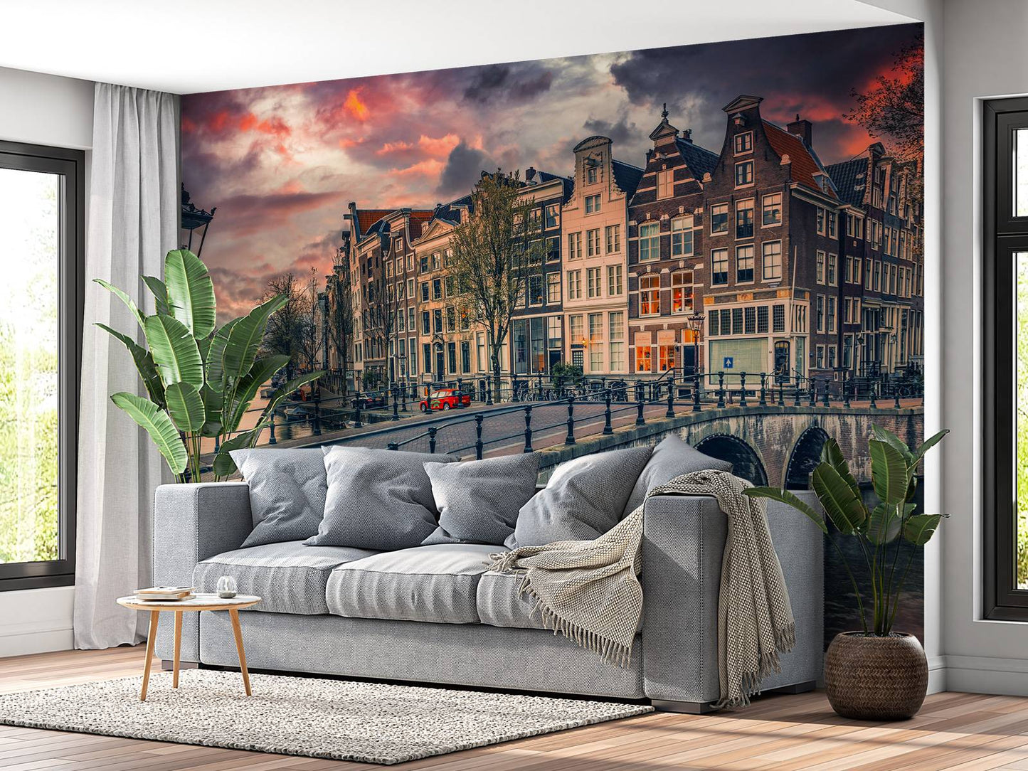 Fotobehang - Amsterdam canal