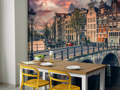 Fotobehang - Amsterdam canal
