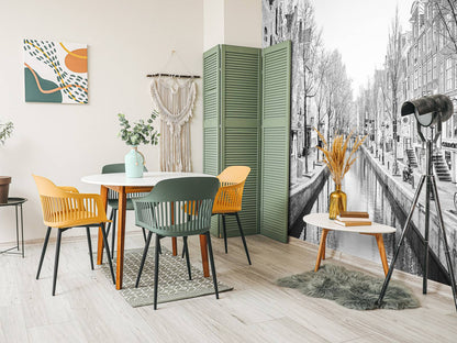 Fotobehang - Amsterdam in zwart wit