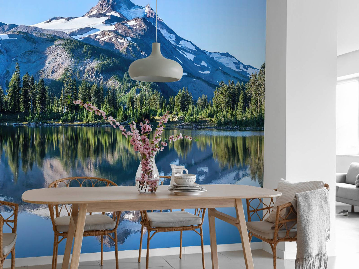 Fotobehang - bergen sneeuw