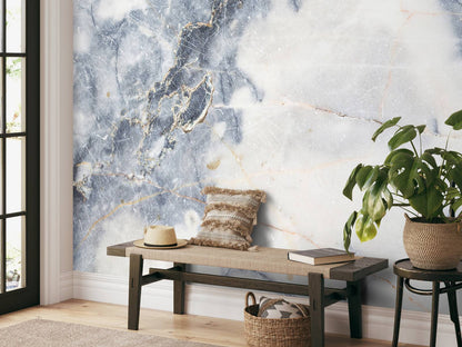 Fotobehang - Licht gekleurd marmer
