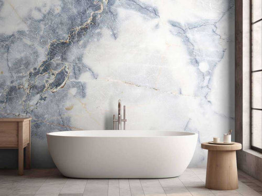 Fotobehang - Licht gekleurd marmer