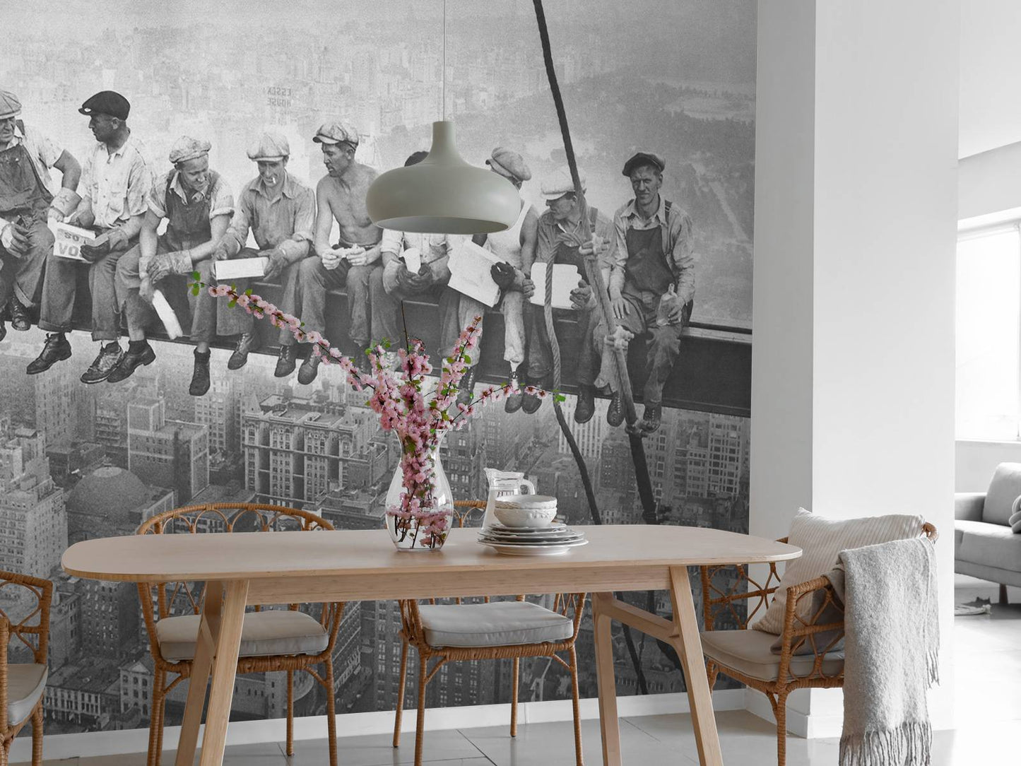 Fotobehang - Lunch at a skyscraper