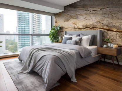 Fotobehang - Marmer met zandkleur