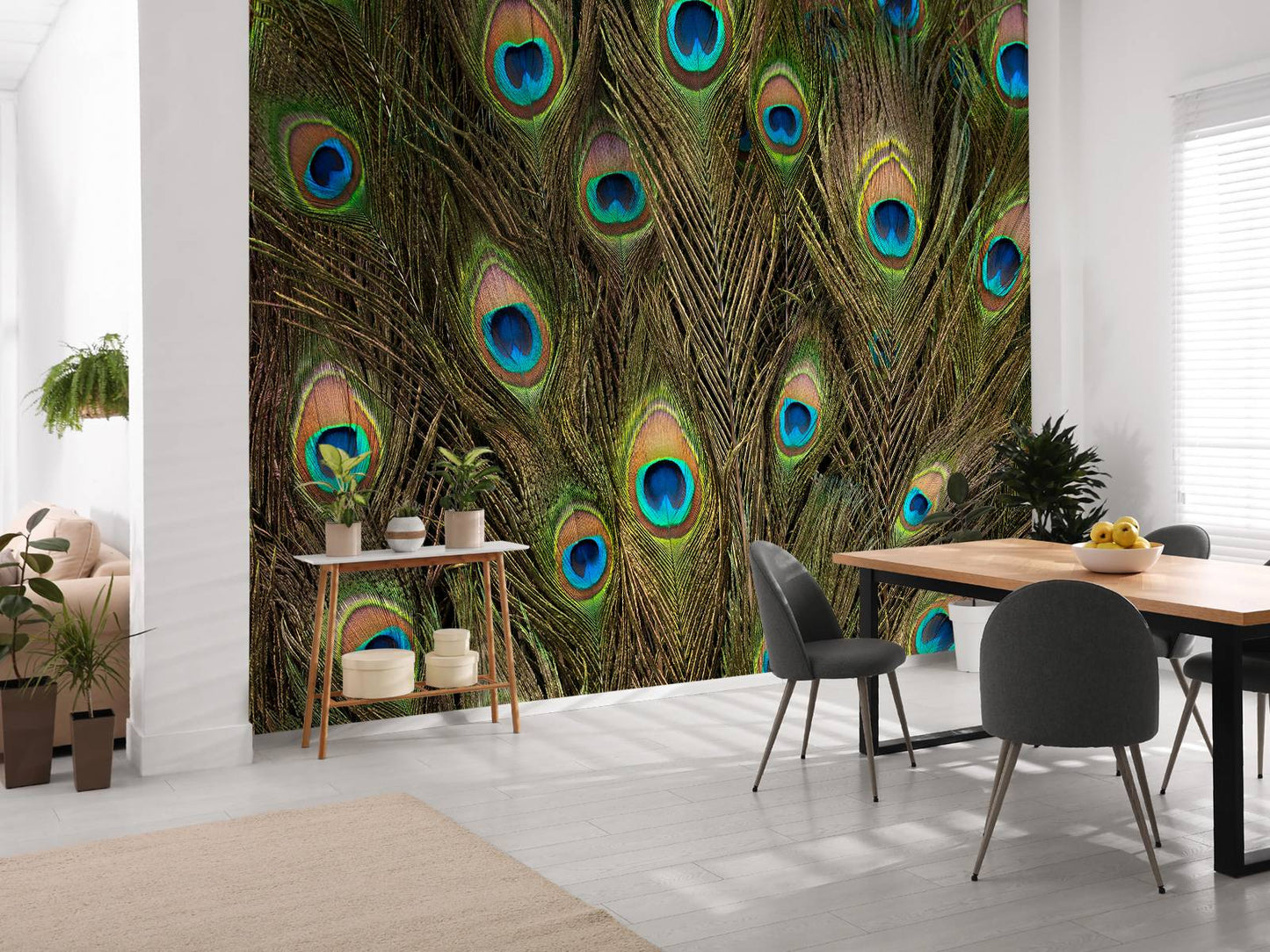 Fotobehang - Pauwenveren